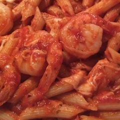 A picture of Shrimp Fra Diavolo.