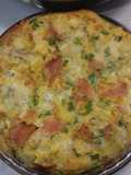 Frittata Florentine w/ ham and provolone