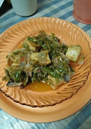 Foto resep Balado Hijau Ikan Karang Tahu Goreng