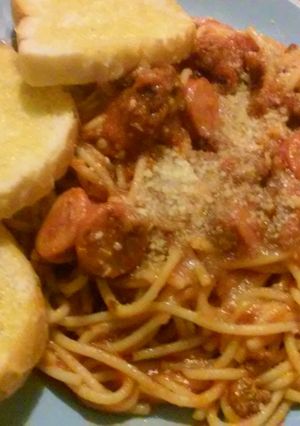 A picture of Filipino Spaghetti.