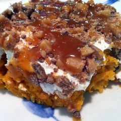 A picture of Better Than Sex Pumpkin Poke Cake.