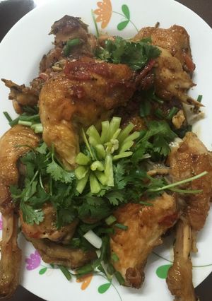 Hình của món Gà ram sốt cà.