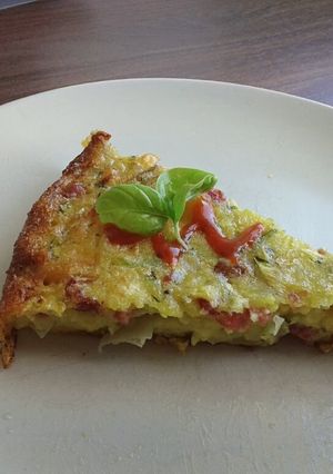 A picture of Zucchini Frittata Tart.