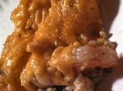 A picture of leftovers rice