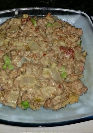 A picture of Beef, Bacon and Cream Rice Bowl.