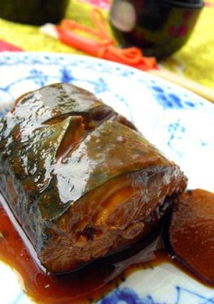 A picture of Rich Miso-Simmered Mackerel.