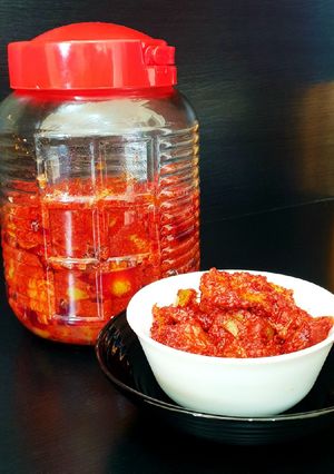 A picture of Lemon Pickle - Amma's Recipe.