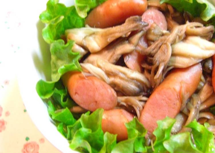 Recipe of Any-night-of-the-week Maitake Mushroom &amp; Wiener Sausage Stir-Fry