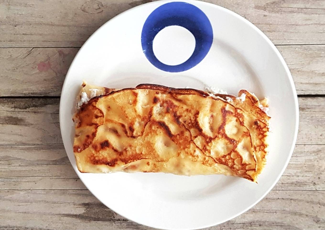 Tortitas ruladas de Miel y Mandarina rellenas de "Mel y Mató"