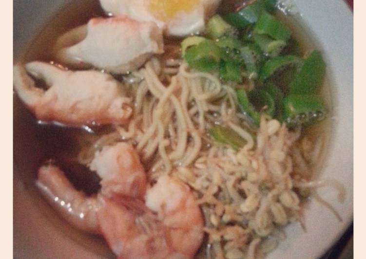 Recipe of Perfect Seafood Ramen