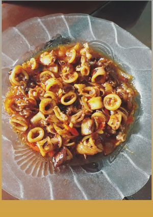 Foto resep Cumi saus mentega ala chef vini