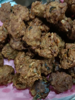 A picture of Mince meat pakorey.