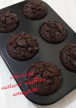 Foto resep Chocolate custard mufffins...the best 👍