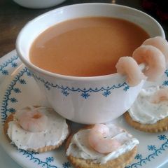 A picture of Shrimp-Lobster bisque.