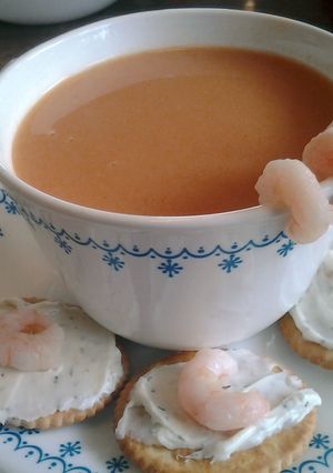 A picture of Shrimp-Lobster bisque.