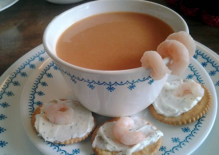 Recipe of Appetizing Shrimp-Lobster bisque