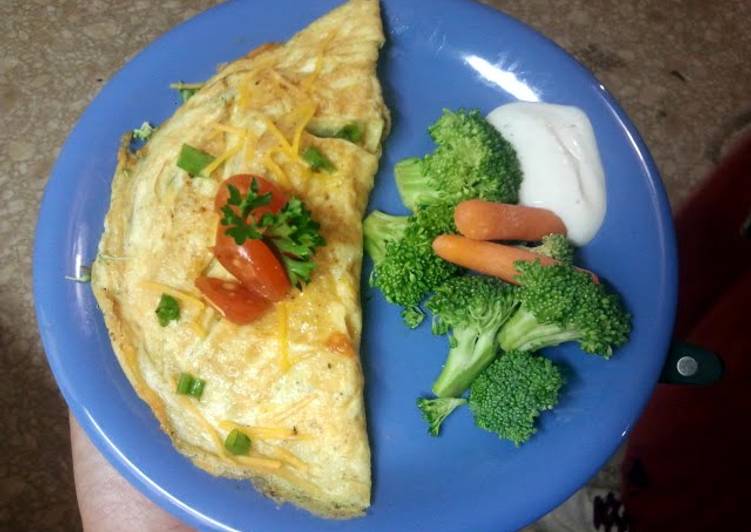 Simple Way to Prepare Speedy Mushroom omelette
