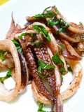 Grilled Squid With Garlic Butter and Soy Sauce