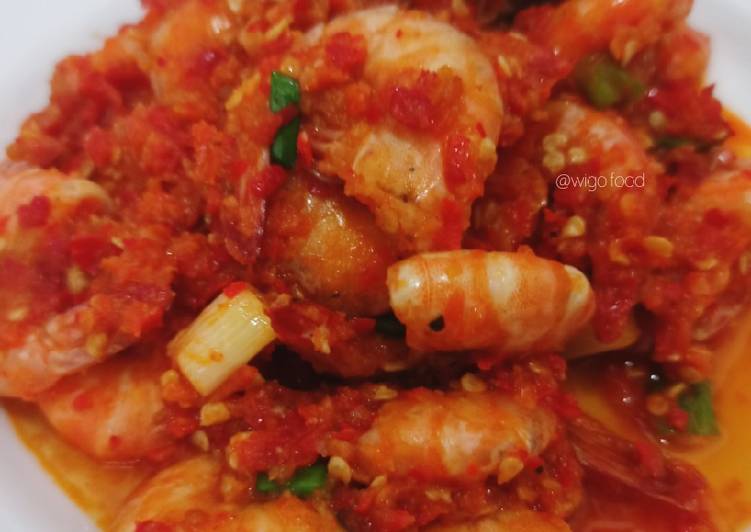 Resep Populer Udang Balado Pedas Manis Enak Bergizi