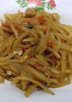 Foto resep Tumis pepaya muda
