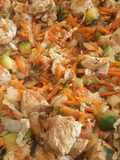 Pollo salteado con verduras