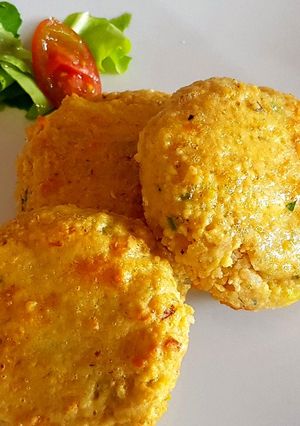 Una foto de Hamburguesas de couz couz, (vegetariano)
