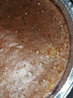Una foto de Bizcocho de plátano, huevo y chocolate