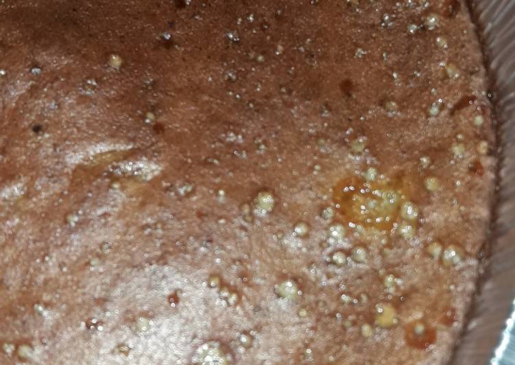 Bizcocho de plátano, huevo y chocolate