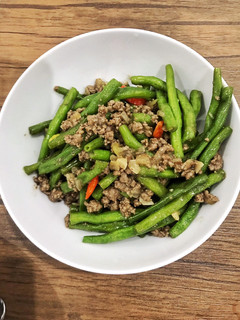 Foto resep Tumis buncis daging rawit
