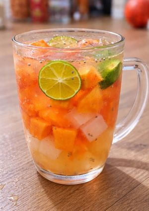 Foto resep Es pepaya jeruk