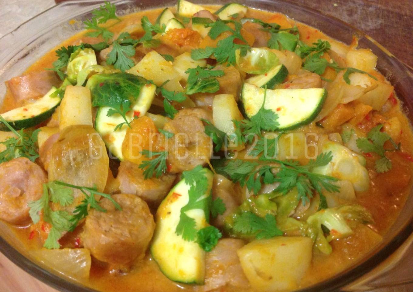 Sausage n Pumpkin Panaeng Curry
