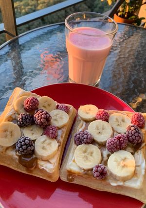 Una foto de Waffles dulces 🧇
