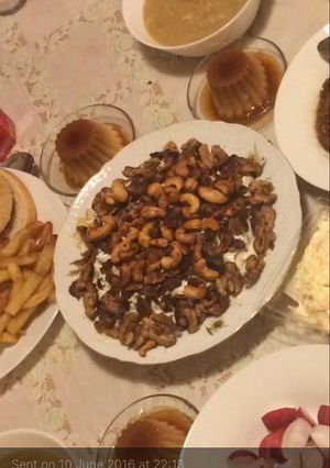 صورة لوصفة فتة الباذنجان والكفتة