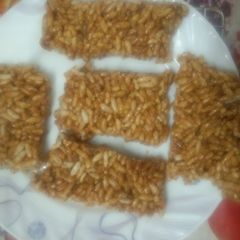 Dry Fruits Puffed Rice Bars A picture of Dry Fruits Puffed Rice Bars.