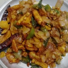 Honey chilli potato A picture of Honey chilli potato.