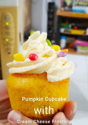 Foto resep Pumpkin Cupcake with Cream Cheese Frosting