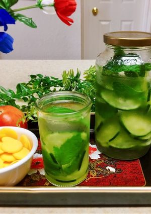 Hình của món Detox dưa leo bạc hà dưỡng nhan.