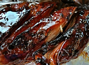 A picture of Crockpot Brown Sugar Balsamic Glazed Pork Tenderloin.
