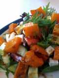 Roast Pumpkin and Pinenut salad