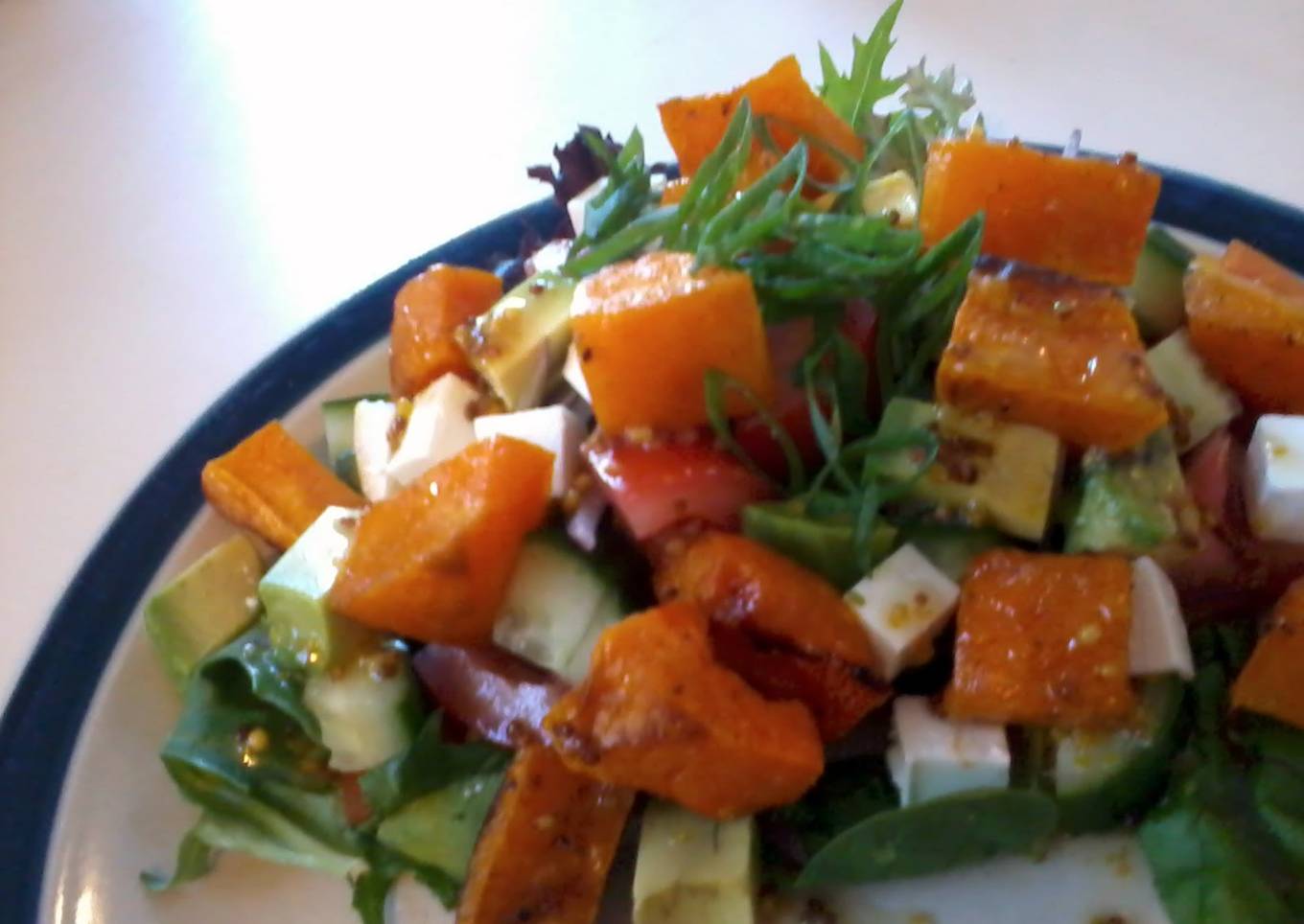 Roast Pumpkin and Pinenut salad