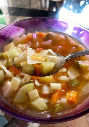 Una foto de Sopa de verduras