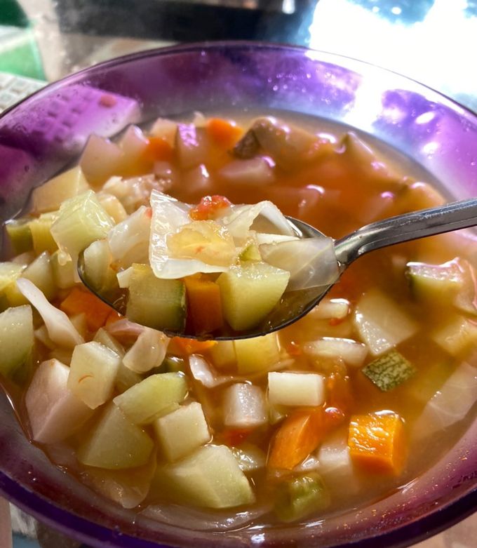 Una foto de Sopa de verduras