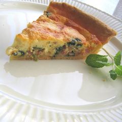 A picture of Flaky and Fluffy Gorgonzola Quiche.