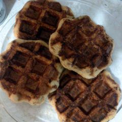 A picture of easy cinnamon waffles.