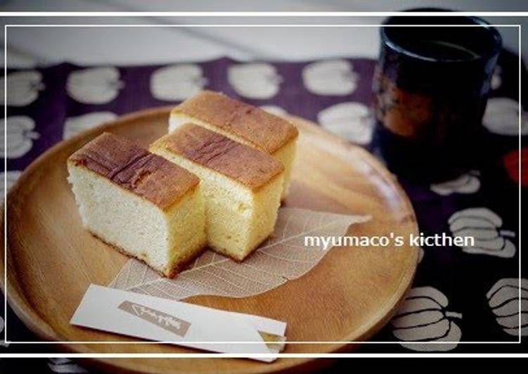 Recipe: Delicious Made in a Pound Cake Mold! Fluffy and Moist Castella