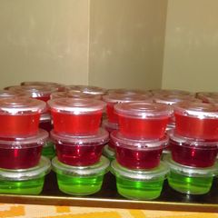 A picture of Jolly Rancher Jello Shots.