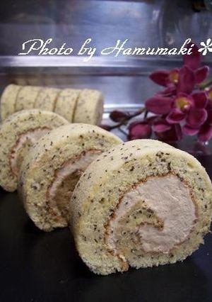A picture of Delicious ! Fragrant Black Tea Roll Cake.