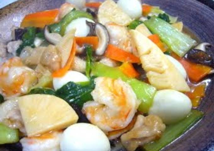 Cantonese-style "Eight Treasure" Stir-fry