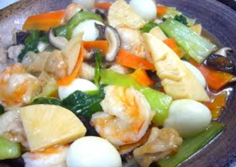 Recipe of Speedy Cantonese-style &#34;Eight Treasure&#34; Stir-fry