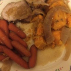 Slow Cooker Savory Sweet Pork Roast A picture of Slow Cooker Savory Sweet Pork Roast.